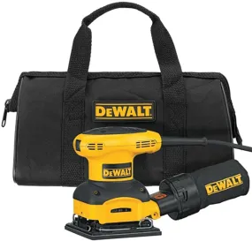 DeWALT DWE6411K/D26441K Palm Sander Kit, 2.3 A, 1/4 in Sheet :EA: QUANTITY: 1