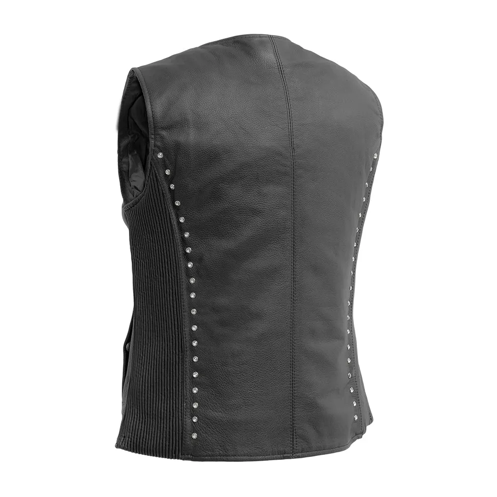 Diana - Women's Motorcycle Leather Vest