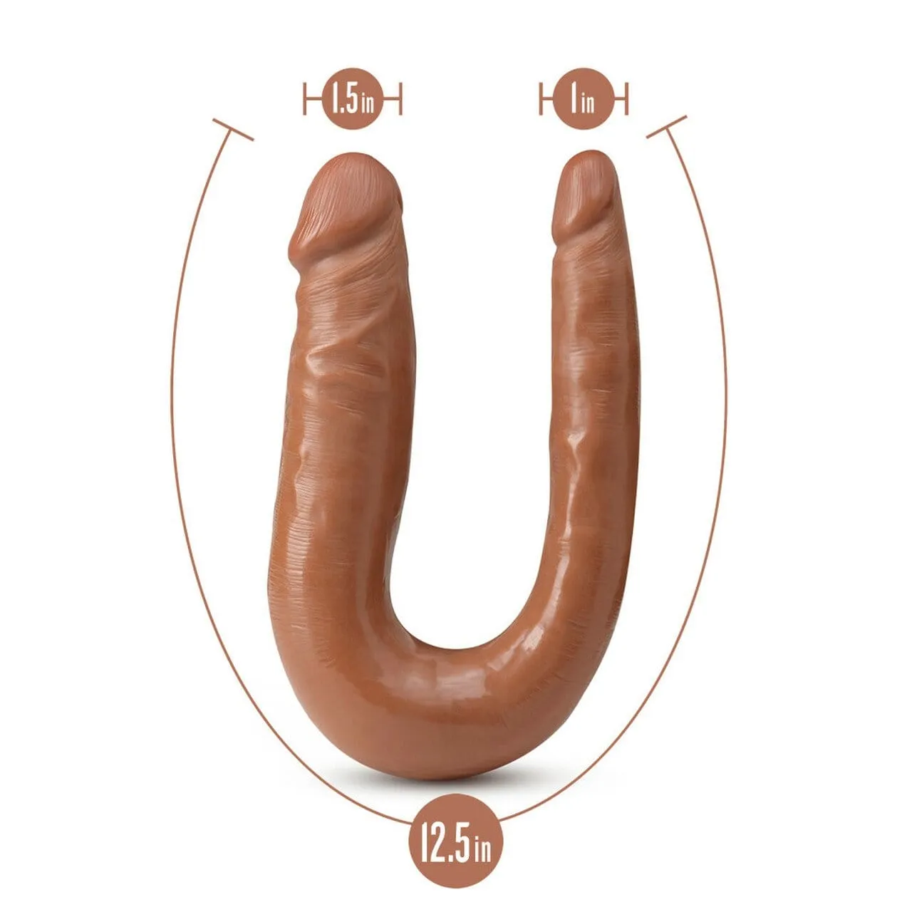 Dr. Skin Mini Double Dong - Mocha