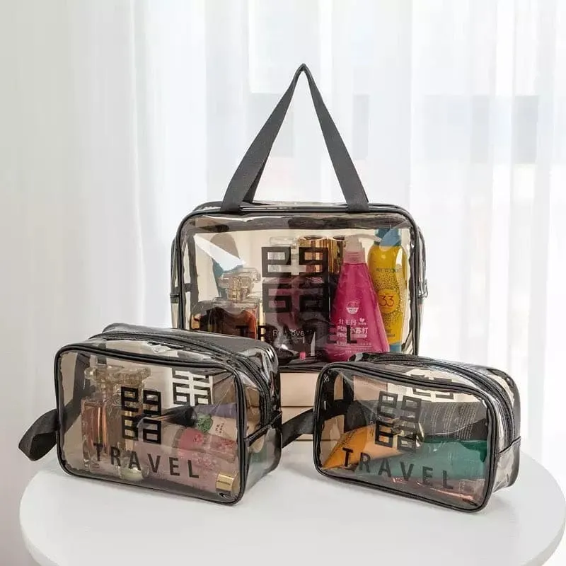 Dream Travel Bag, Easy To Travel Storage Bag, Transparent PVC Portable Travel Cosmetic Bag, Waterproof Travel Makeup Bag