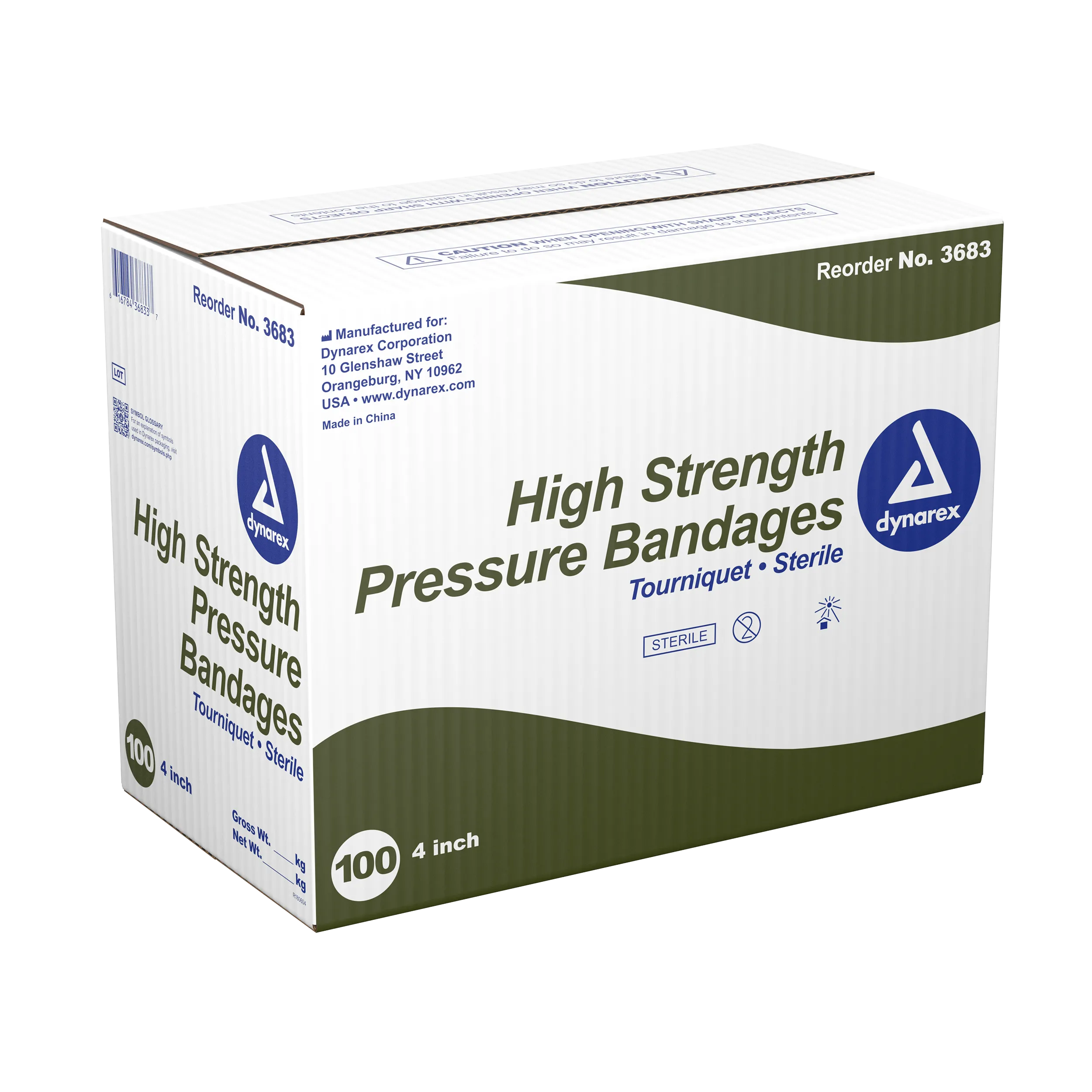 Dynarex - High Strength Pressure Bandage, 4"