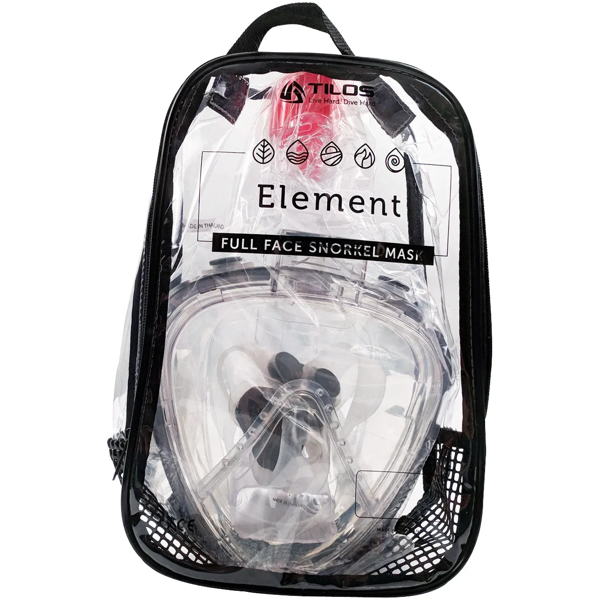 Element Panoramic Snorkel Mask w/ Carry Bag