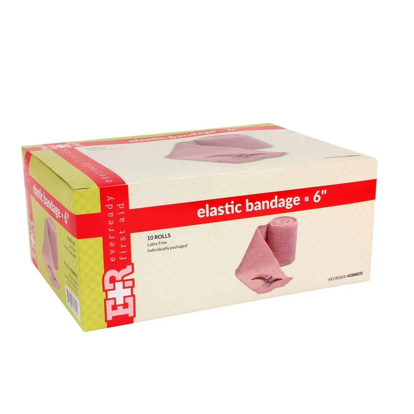 Ever Ready First Aid 2" Elastic Bandage with Clips - Box of 10