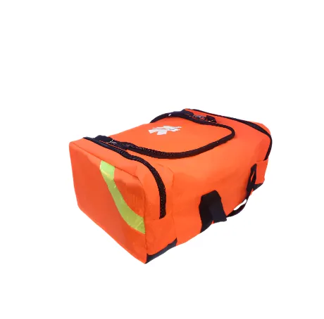 Ever Ready First Aid Large EMT First Responder Trauma Bag with CPR Resuscitator Mask - Orange