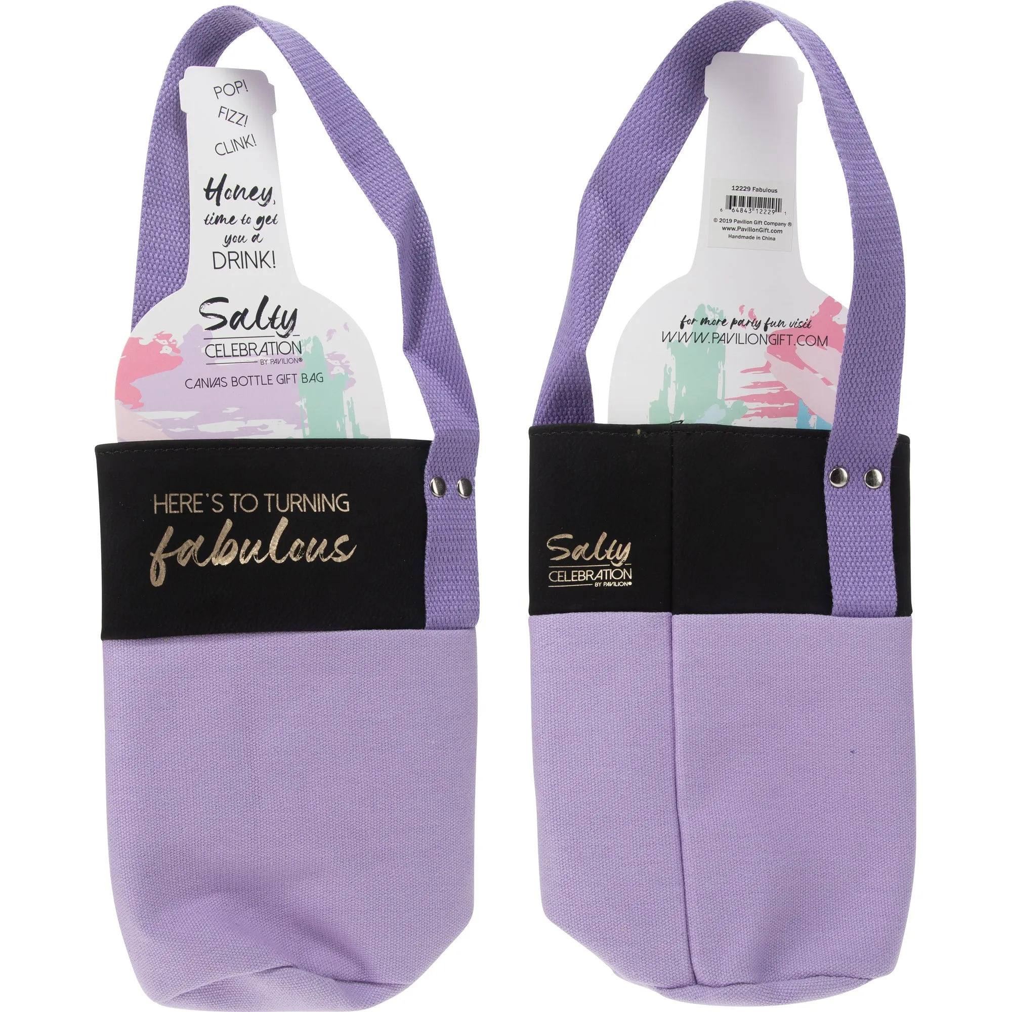 Fabulous Canvas Bottle Gift Bag