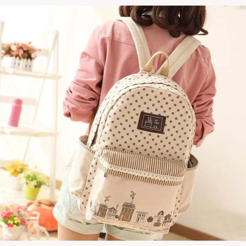 Fashion Canvas Backpack - Free Shipping to N.A.