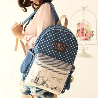 Fashion Canvas Backpack - Free Shipping to N.A.