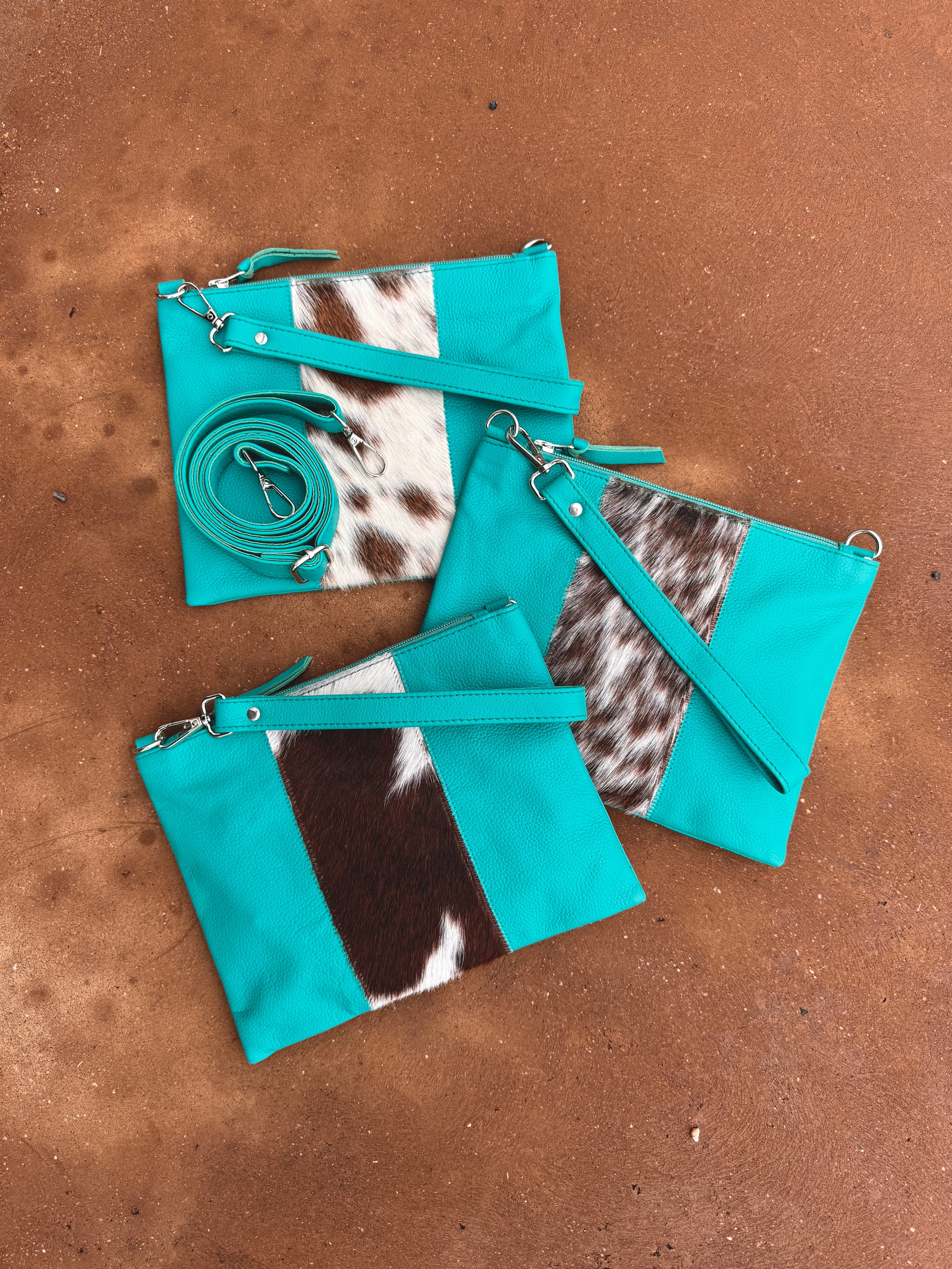 Fern Standard Clutch/Handbag - Teal