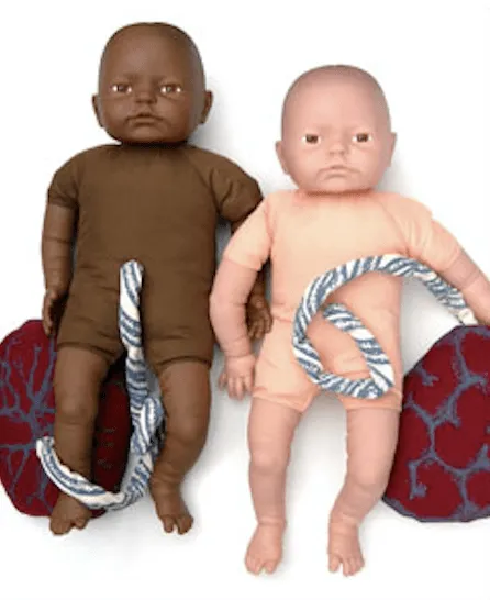 Fetal Doll with umbilical cord & placenta