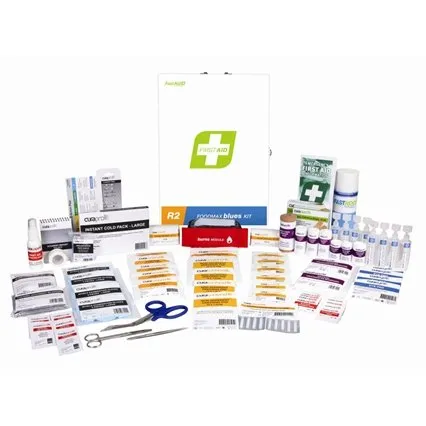 First Aid Kit R2 Foodmax Blues Metal Wall Mount