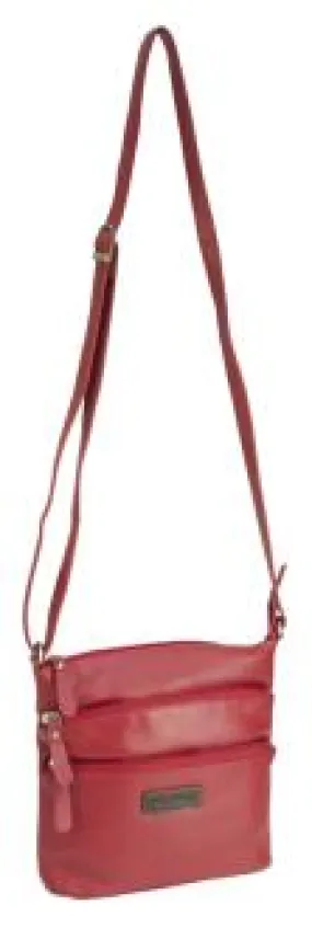 Franco Bonini - LB172 Leather Shoulder Bag - Red