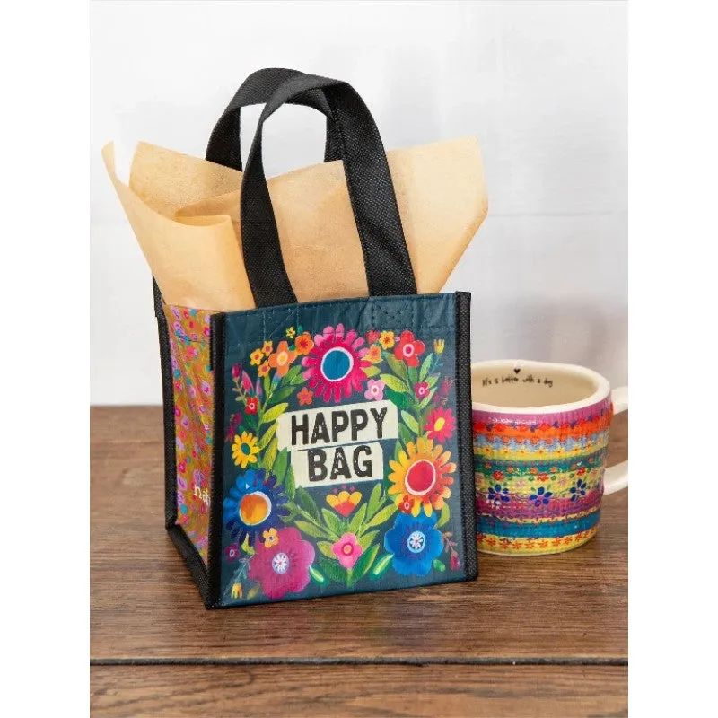 Gift Bag Small - Black Floral