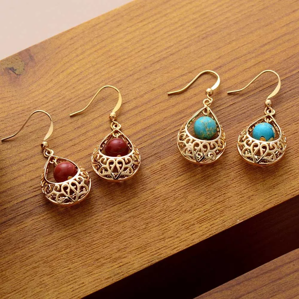 Giragun Red Jasper Dangle Earrings