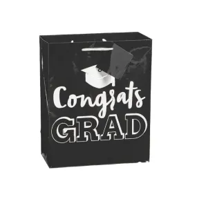 Graduation Gift Bag - Black & White