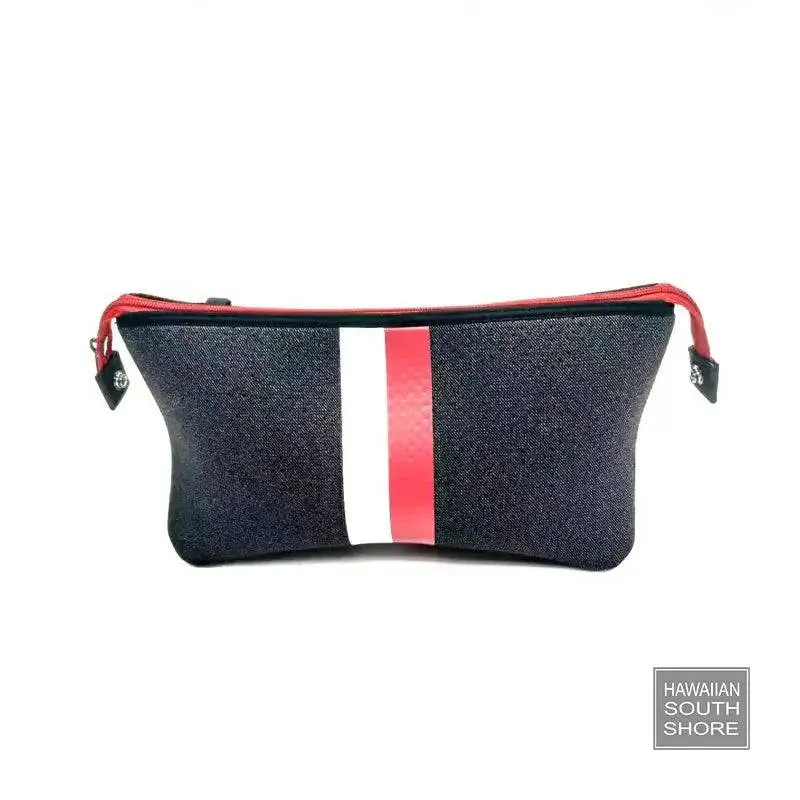 HA Bag Grayson Pouch Bag Kyle Black Denim Red White