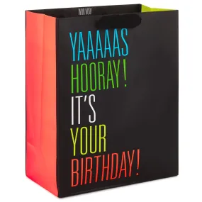 Hallmark 13'' Yaaaaas Hooray Birthday Gift Bag