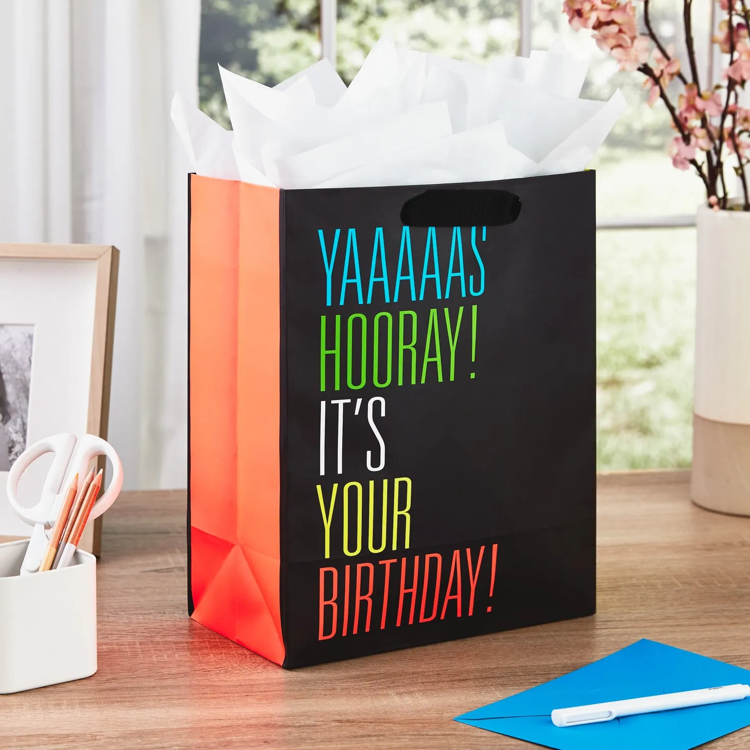 Hallmark 13'' Yaaaaas Hooray Birthday Gift Bag