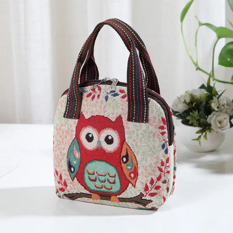 Handbag bag women's new bag children's bag woven ethnic style small cloth bag