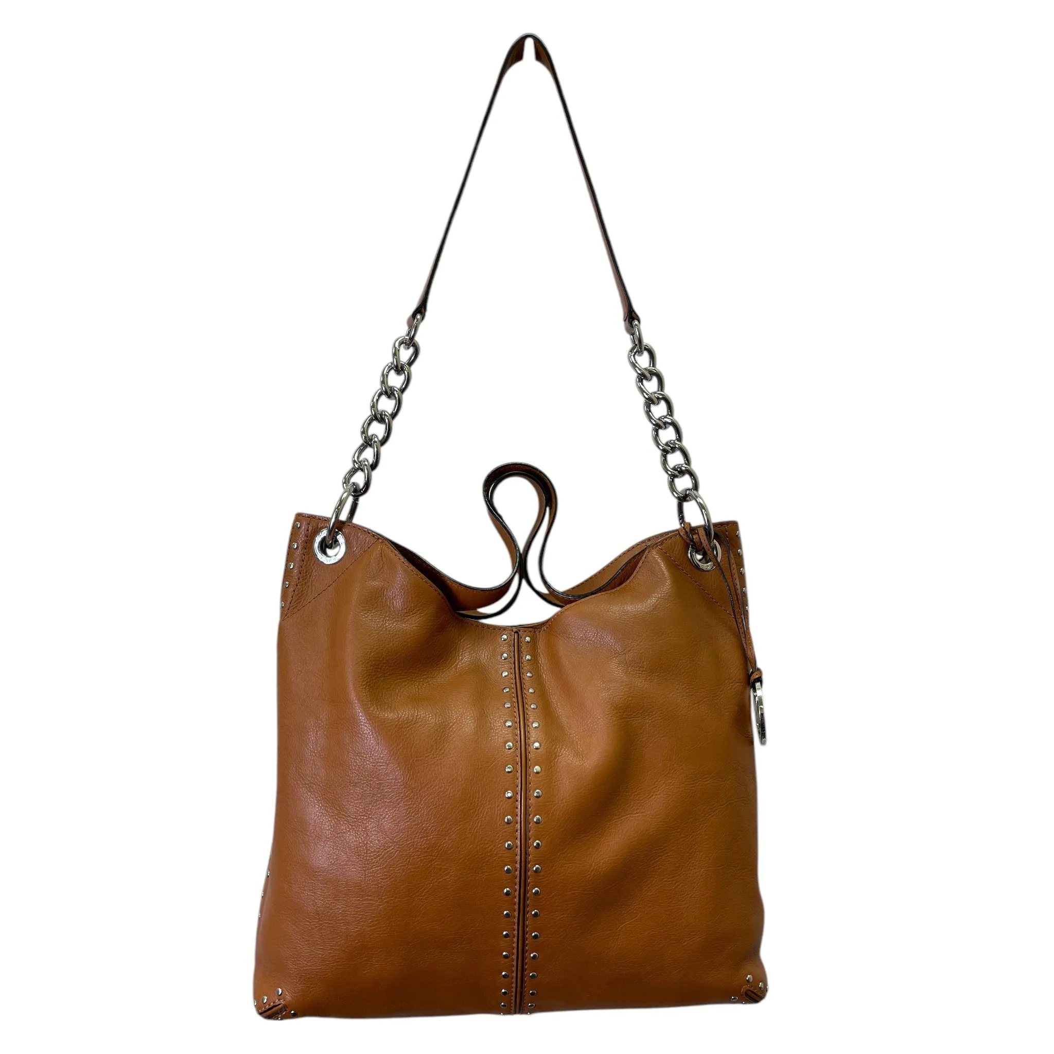 Handbag Leather By Michael By Michael Kors In Brown, Size:Large