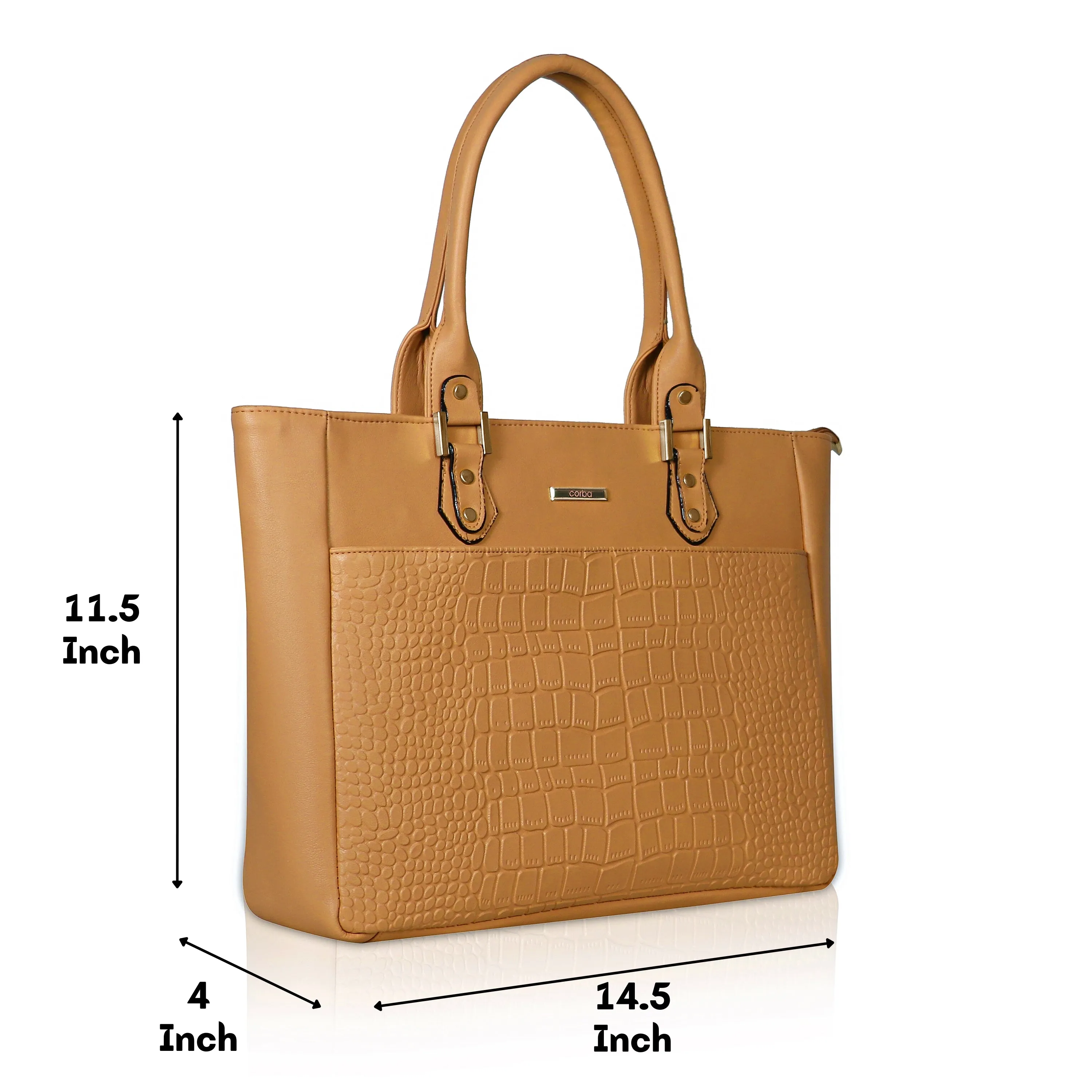 HandBag with Laptop case Golden