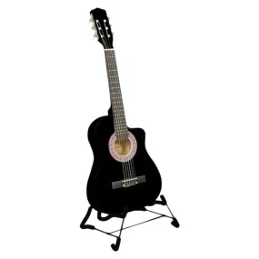 High-Gloss 38in Acoustic Guitar Set with Accessories - Karrera