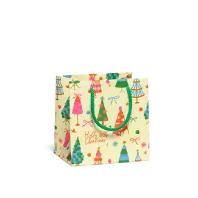 Holly Jolly Trees Gift Bag - Small