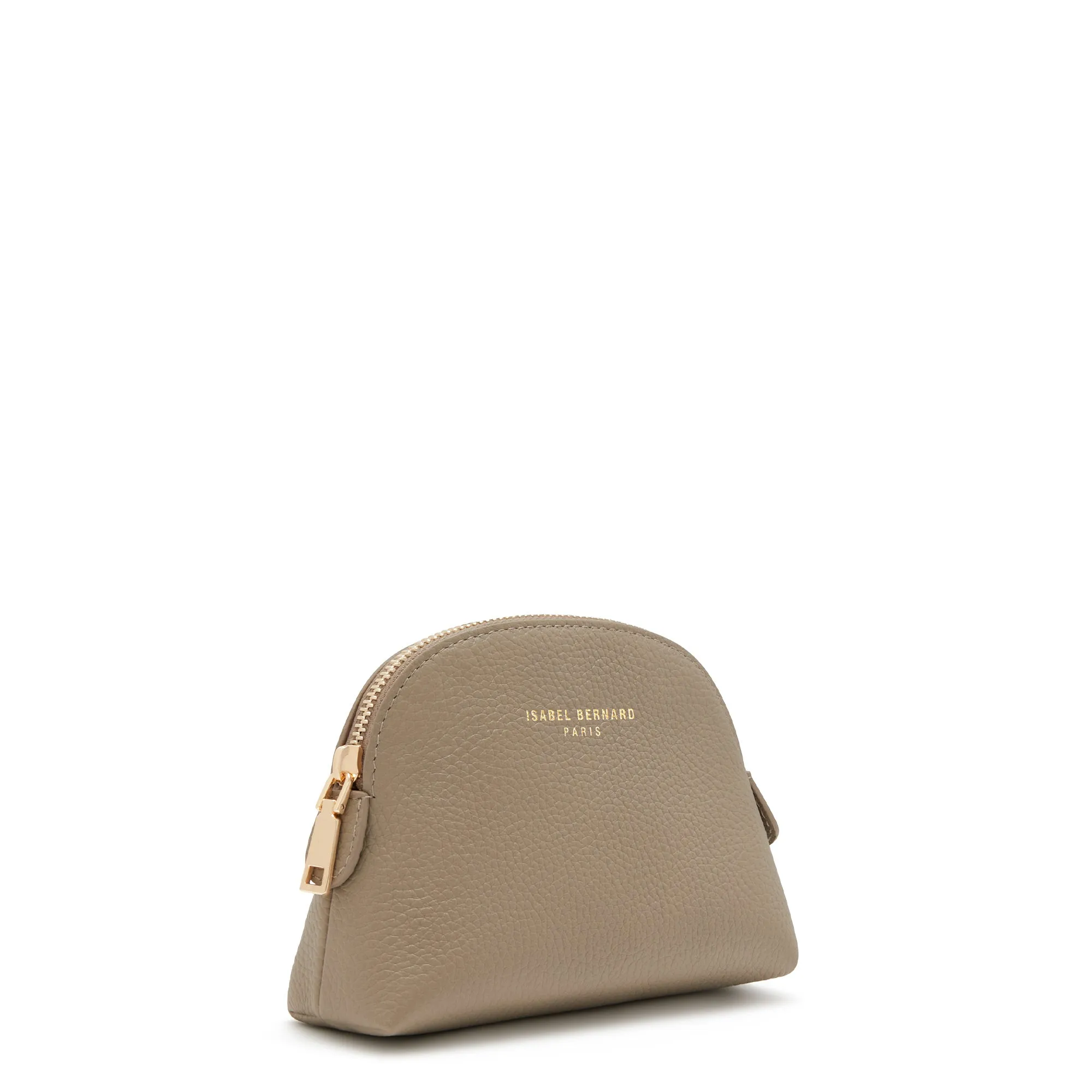 Honoré Babette taupe calfskin leather toiletry bag