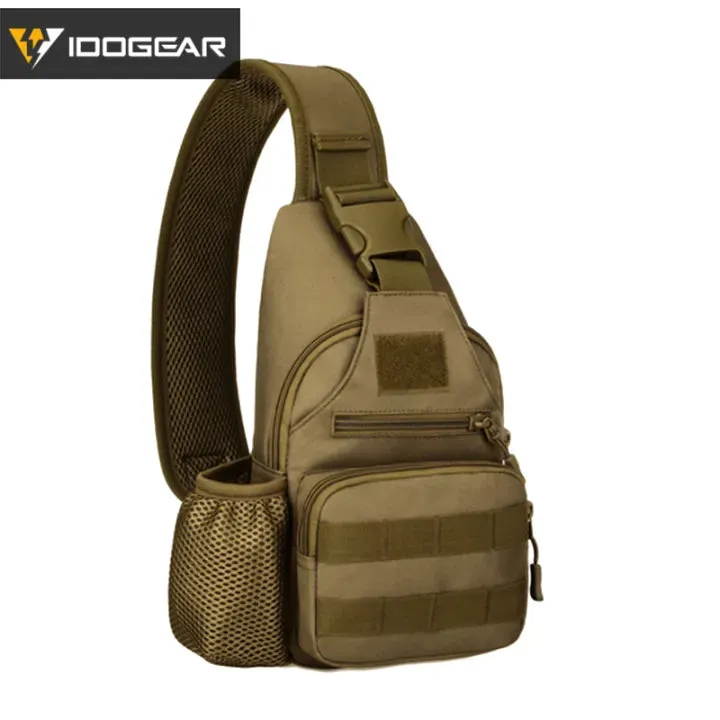 IDOGEAR Tactical USB Shoulder Bag Sling Pack Chest Bag Crossbody Daypack Hiking Camo Traveling Single Shoulder bags 3527