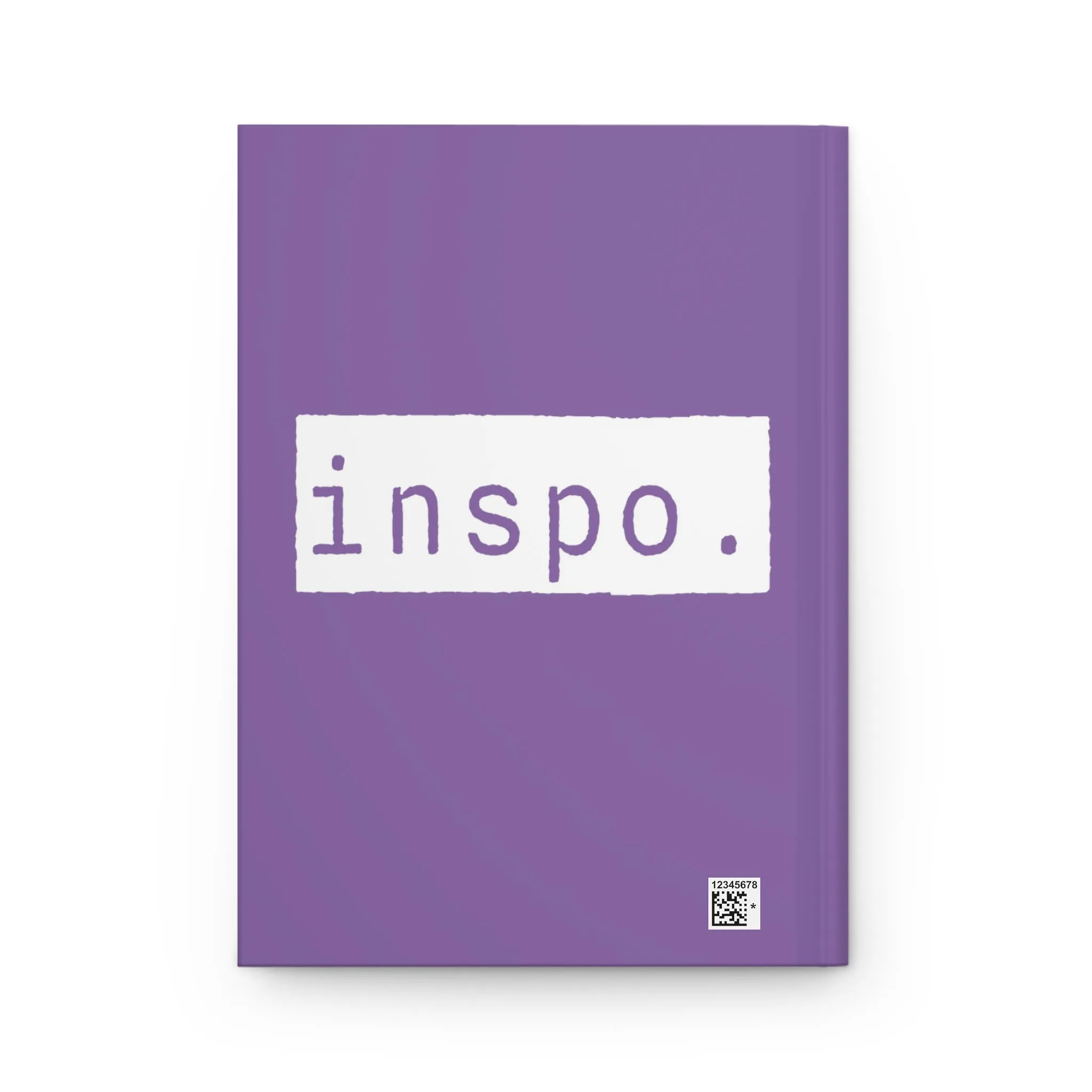 Inspo Inspiration Purple Matte Hardcover Journal | Blank Book for Notes | Lined Notebook Diary Idea Log