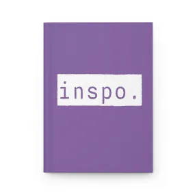 Inspo Inspiration Purple Matte Hardcover Journal | Blank Book for Notes | Lined Notebook Diary Idea Log