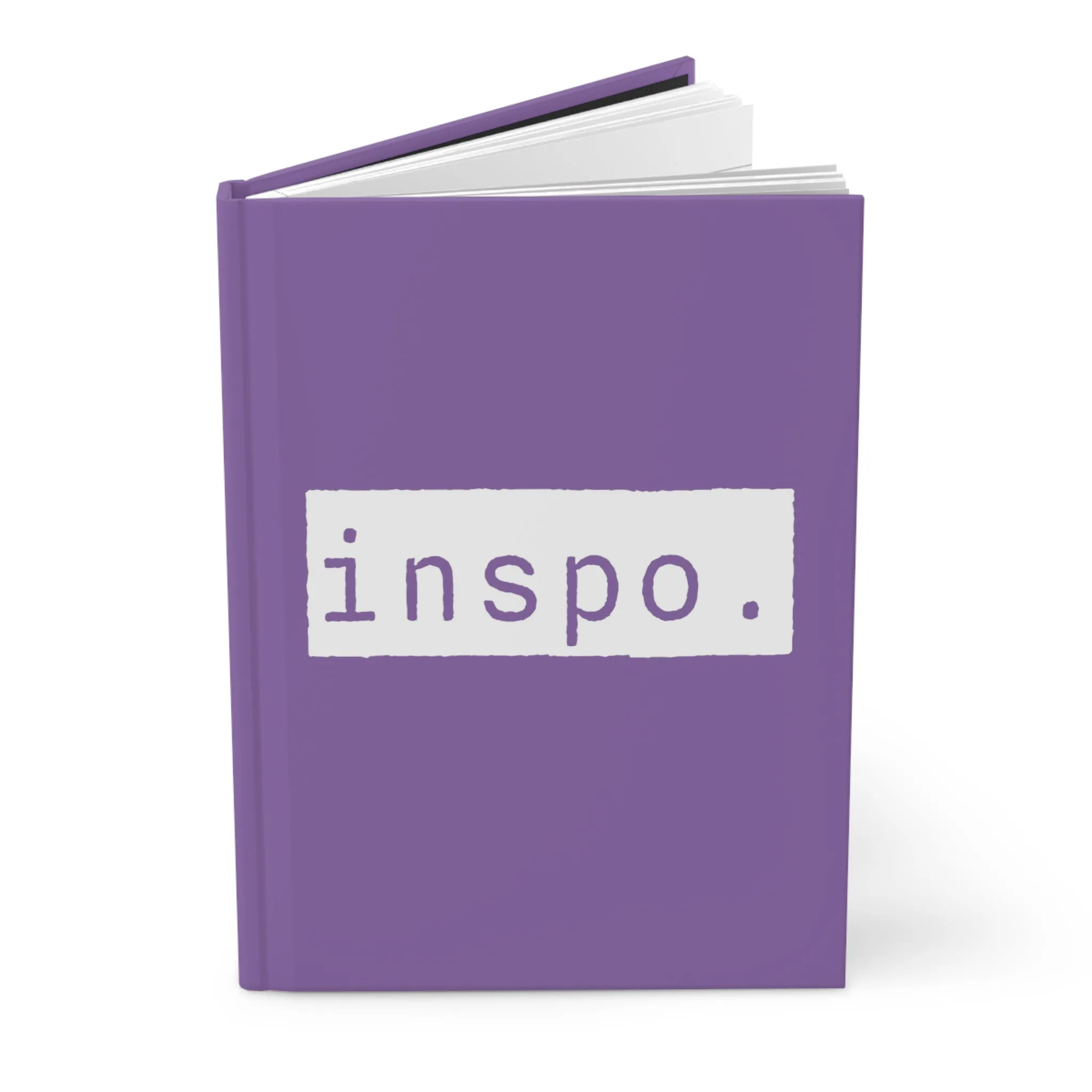 Inspo Inspiration Purple Matte Hardcover Journal | Blank Book for Notes | Lined Notebook Diary Idea Log