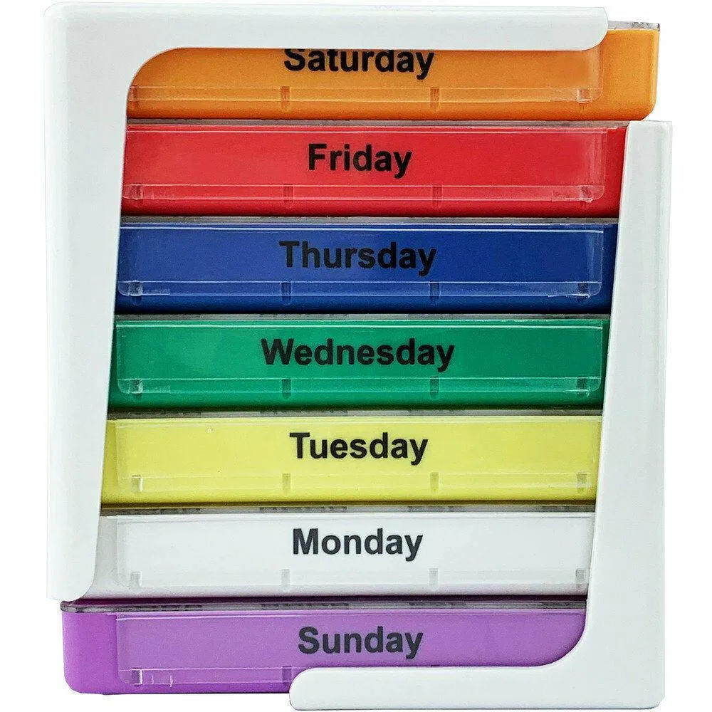 JFA Medical Weekly Stackable Pill Box - 7 Days 28 Compartments