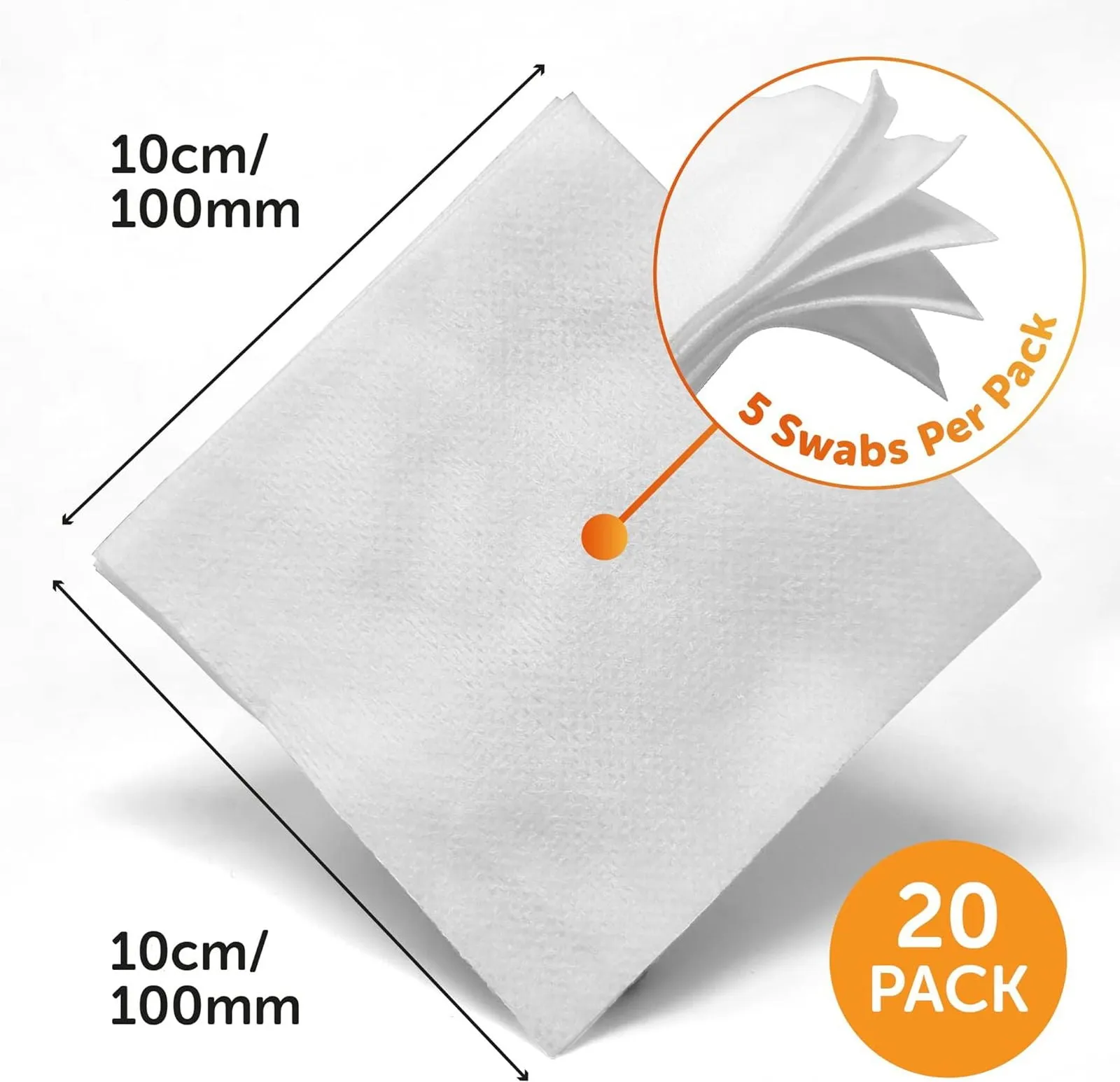 JFA Premium Sterile Gauze Swabs 10cm x 10cm x 100