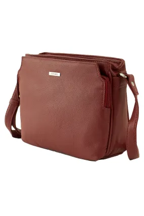 JOAN WEISZ LEATHER EAST/WEST MINI SLING BAG