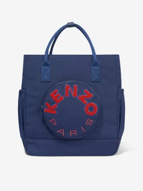 KENZO Baby Logo Changing Bag in Navy