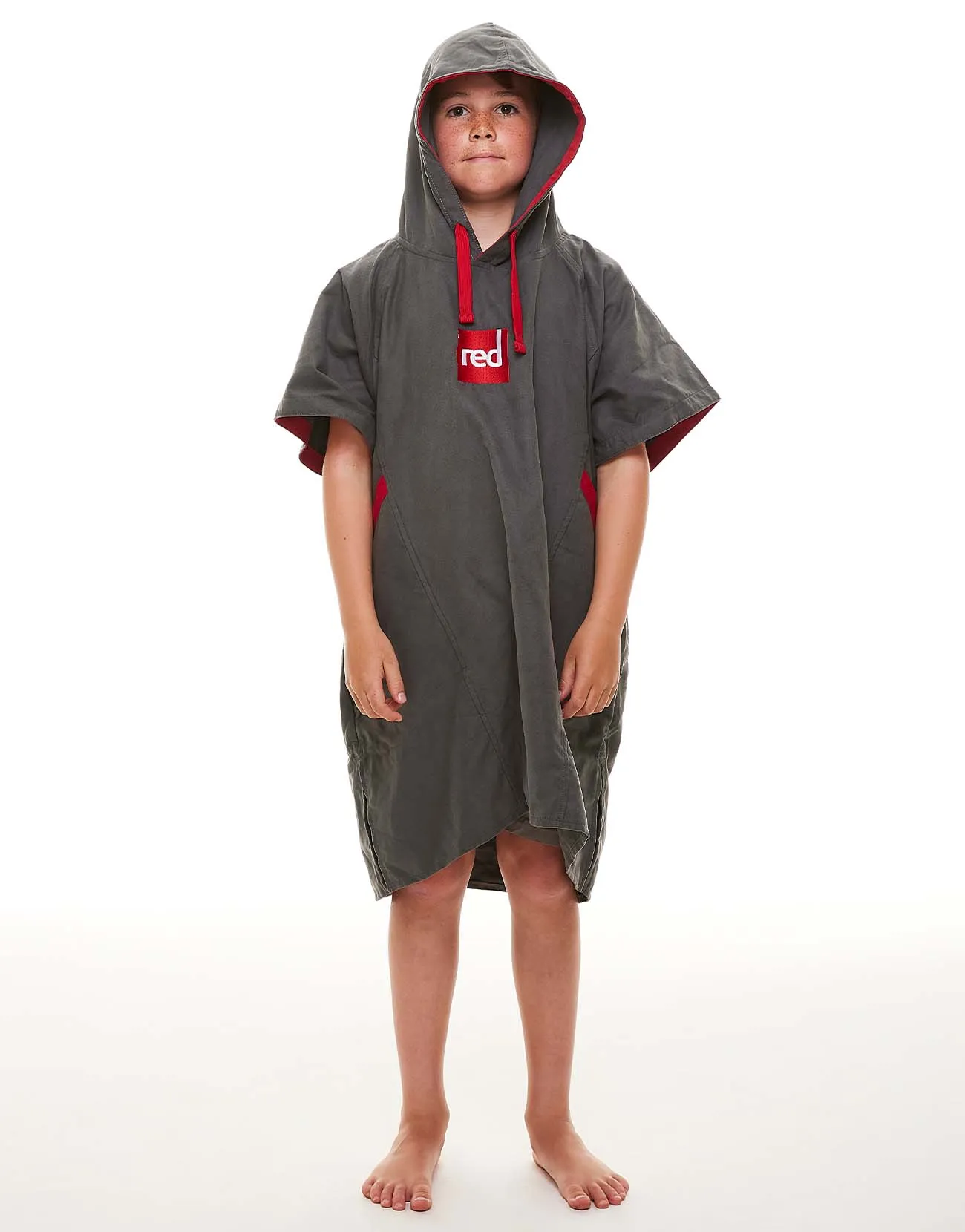 Kids Quick Dry Microfibre Changing Robe - Grey