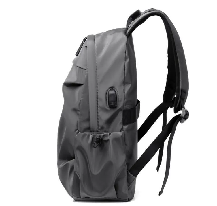 Laptop Backpack Shoulder Bag With USB Charging TB505 - Grey