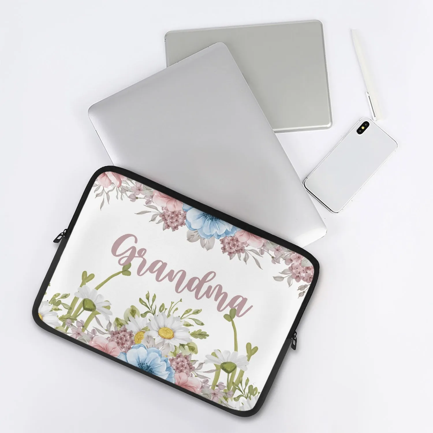 Laptop Sleeve - without handles - Floral - Grandma