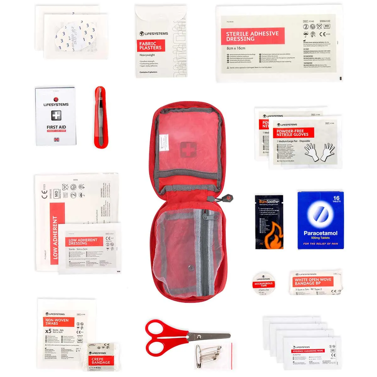 Lifesystems Trek First Aid Kit Red