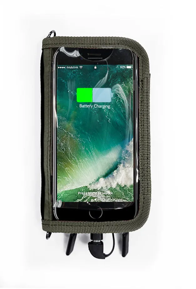 <A 000a001z6> Fungolia Smartphone Charging Pouch  (Green)