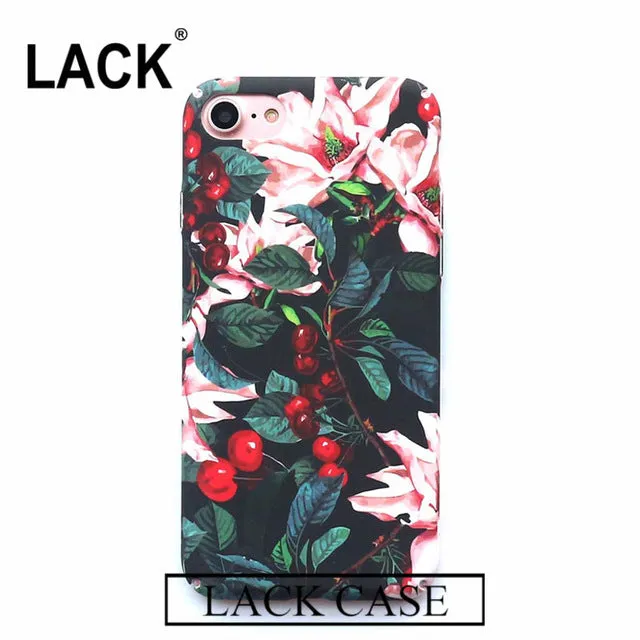 Luxury Cute Cartoon Flowers Floral Plastic Hard Phone Cases Back Cover Coque Funda For iPhone 6 Case For iphone 6S 7 7 Plus Capa