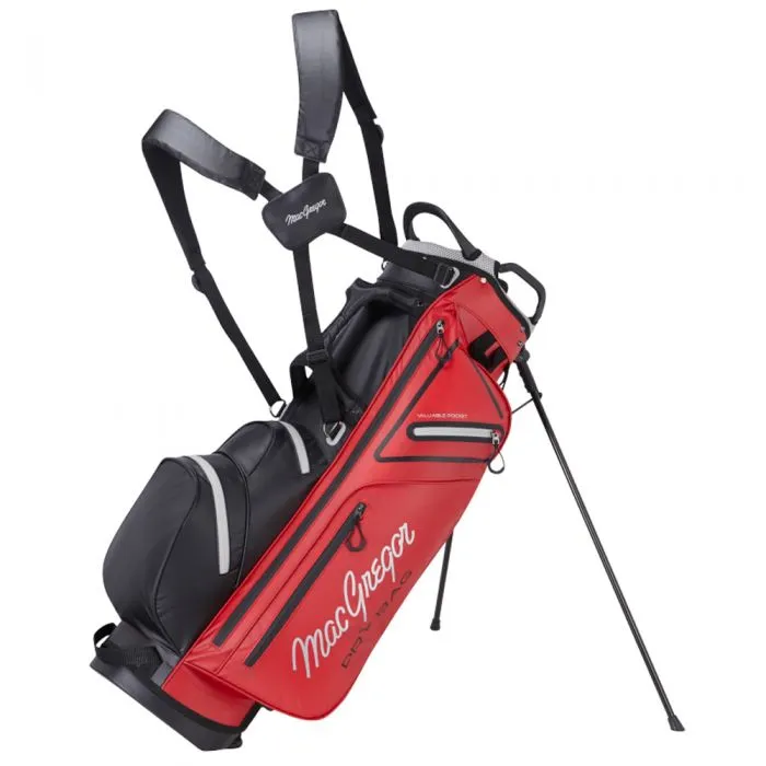 MacGregor MACTEC Water Resistant 9.5 inch Stand Bag - Red/Black