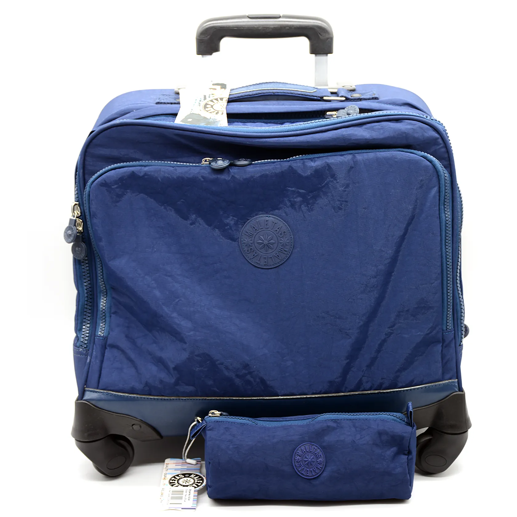 MALETAS HORZ. 4WHEEL TROLLEY BAG W/ PENCIL CASE S4-24202-NAVY BLUE