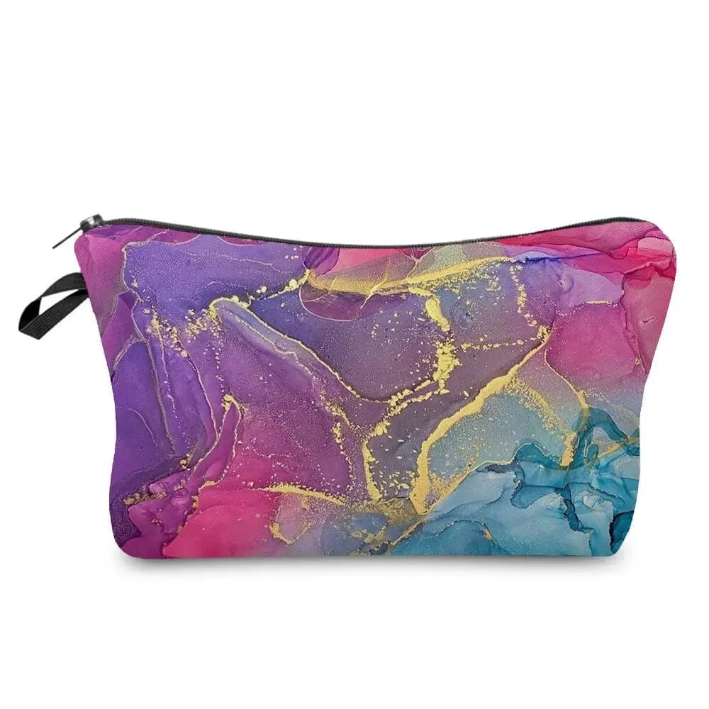 Marble Pattern Abstract Art Makeup Bag Eco-Friendly Cosmetic Organizer