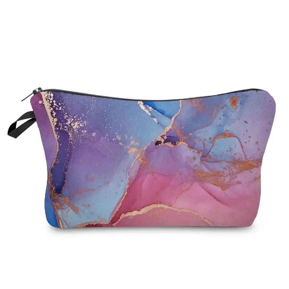 Marble Pattern Abstract Art Makeup Bag Eco-Friendly Cosmetic Organizer