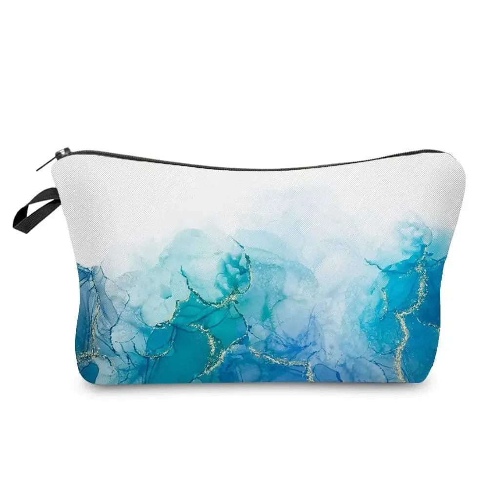 Marble Pattern Abstract Art Makeup Bag Eco-Friendly Cosmetic Organizer