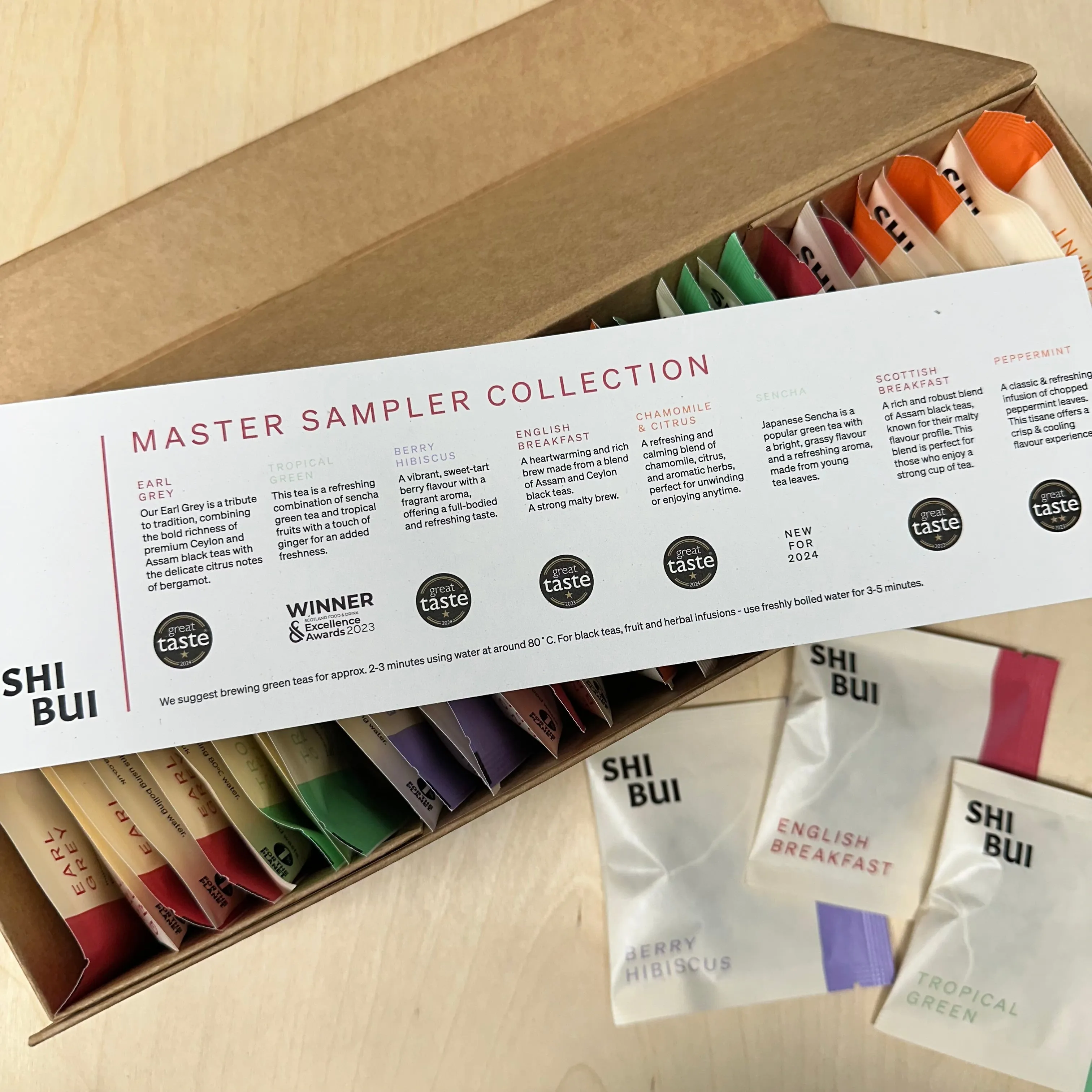 Master Sampler - 40 wrapped tea bags