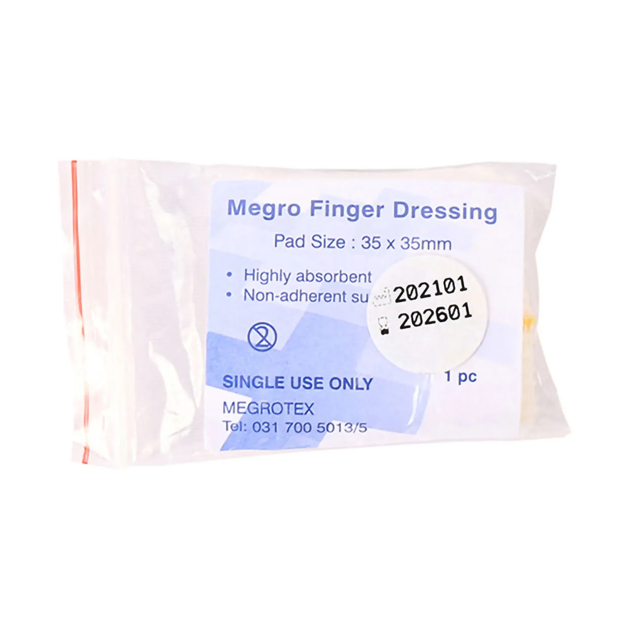 Megrotex Finger Dressing 35 x 35mm 100 Pack