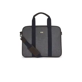 Men Runaway-Nylon Document Bag - Grey-Marl