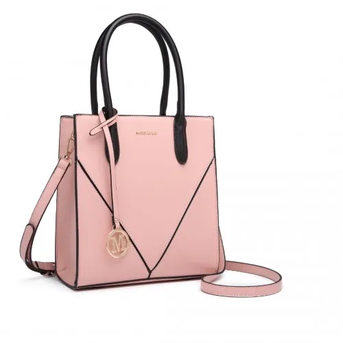 Miss Lulu Pink Cross Body Bag - Stylish & Durable Soft Leather Handbag for Women